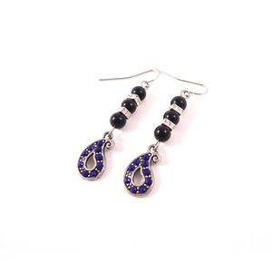 COPY - Blue Paisley Earrings Handmade Fashion Jewelry